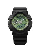 Montre-bracelet homme anadigi en résine noire