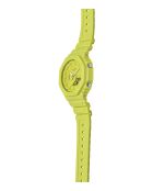 Montre-bracelet homme anadigi en résine jaune fluo