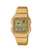 Montre-bracelet unisex numérique en acier inoxydable argentéee