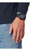 Montre-bracelet homme anadigi en résine noire