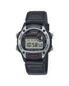 Montre-bracelet homme numérique en tissu gris anthracite