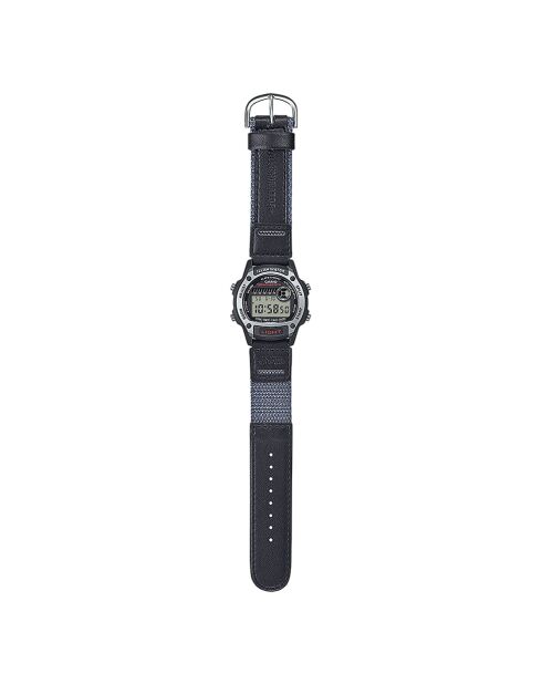 Montre-bracelet homme numérique en tissu gris anthracite