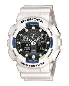 Montre-bracelet homme anadigi en résine blanche