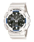 Montre-bracelet homme anadigi en résine blanche