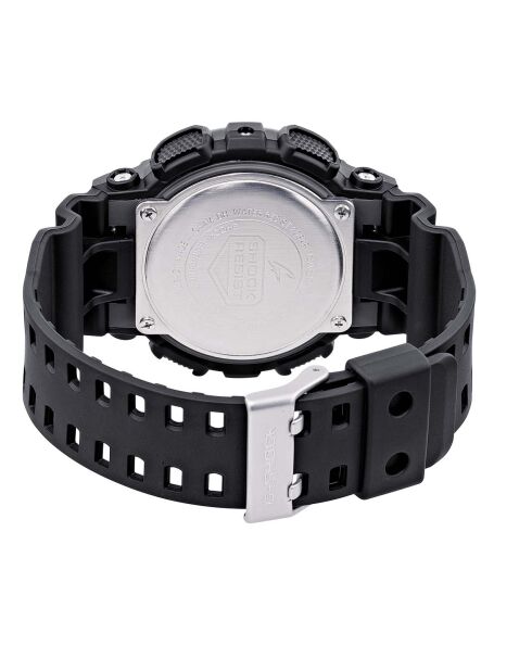 Montre-bracelet homme anadigi en résine noire