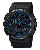 Montre-bracelet homme anadigi en résine noire