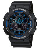 Montre-bracelet homme anadigi en résine noire