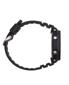 Orologio da polso da uomo Anadigi in resina nera/arancione