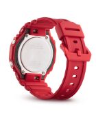 Montre-bracelet homme anadigi en résine rouge