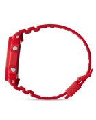 Montre-bracelet homme anadigi en résine rouge