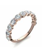 Halve alliantie 11 ronde synthetische diamanten 1,30 karaat Daniela roségoud