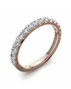 Synthetische diamanten met halve alliantie 0,60 karaat 4 griffen Gabriela Rose Gold