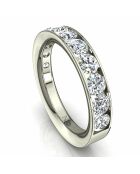 Halve alliantie 11 natuurlijke diamanten 1.30 karaat Antonia Witgoud