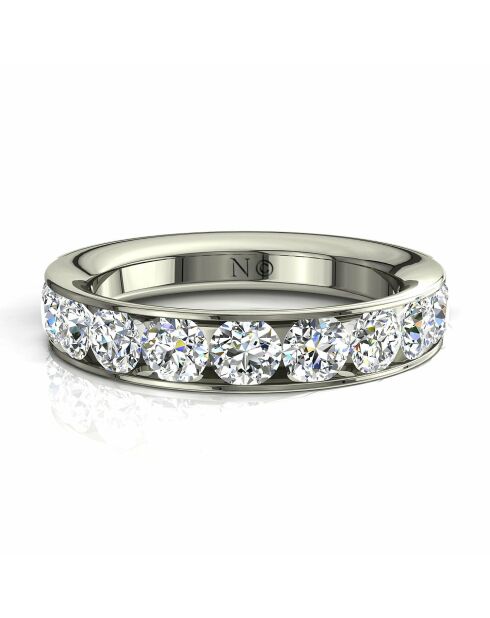 Halve alliantie 11 natuurlijke diamanten 1.30 karaat Antonia Witgoud