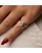 Solitario de diamante sintético Chloé Marquise de 1.50 quilates