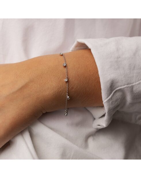 Celestina 0.30 karaat ronde natuurlijke diamanten armband witgoud