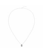 1.50 karaat Ely Pear witgouden synthetische diamanten hanger