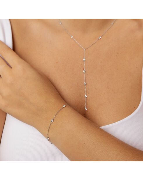 0.44 karaat Lidia ronde natuurlijke diamanten hanger witgoud