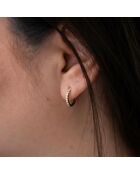 Aretes criollos de diamantes sintéticos con diamantes sintéticos Susanna en oro rosa de 0.25 quilates