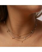 0.30 karaat Celestina roségouden ronde hanger met natuurlijke diamant