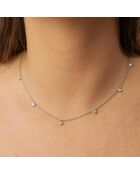 0.30 karaat Celestina witgouden ronde natuurlijke diamanten hanger