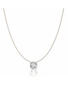 Ronde hanger met natuurlijke diamanten van 0,25 karaat Ely Rose Gold