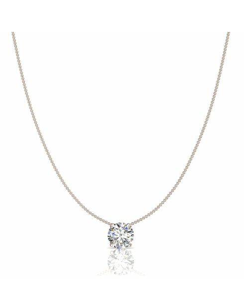 Ronde hanger met natuurlijke diamanten van 0,25 karaat Ely Rose Gold