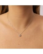 1.00 karaat Ella geelgouden synthetische diamanten hanger