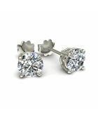 2.00 karaat Sabrina witgouden synthetische diamanten oorbellen