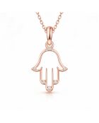 Yara roségouden synthetische diamanten handhanger