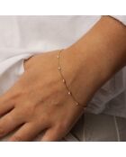 Brazalete Lidia de diamantes naturales redondos de 0.30 quilates en oro amarillo