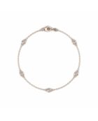 Bracciale Lidia con diamanti naturali rotondi da 0,30 carati in oro rosa