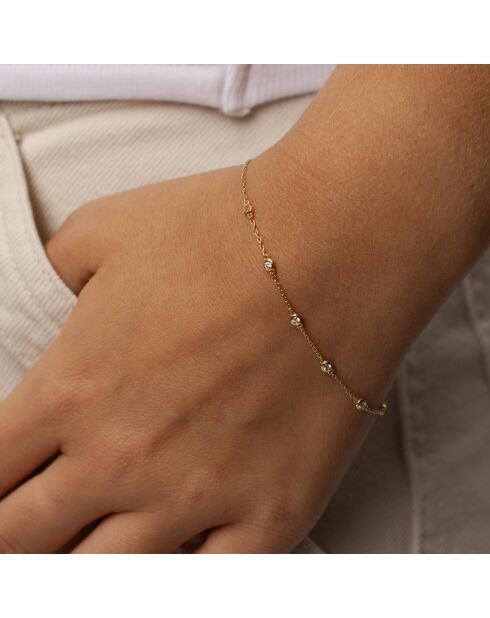 Bracciale Lidia con diamanti naturali rotondi da 0,30 carati in oro rosa