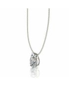 1.00 karaat Ely Pear witgouden synthetische diamanten hanger