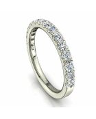 Half-alliantie natuurlijke diamanten 0,60 karaat 4 griffen Gabriela White Gold