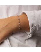 Celestina 0.30 karaat ronde synthetische diamanten armband witgoud