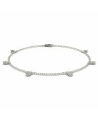 Celestina 0.30 karaat ronde synthetische diamanten armband witgoud