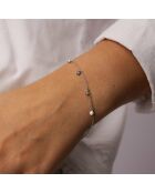 Celestina 0.30 karaat ronde synthetische diamanten armband witgoud