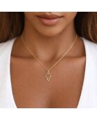 Yara geelgouden synthetische diamanten handhanger