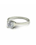 0.50 karaat natuurlijke diamant solitaire 4-polige carina witgoud