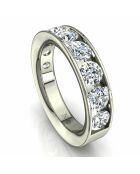 Half alliance 9 synthetische diamanten 1,60 karaat Antonia witgoud