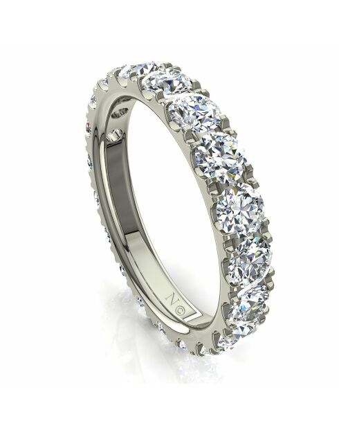 Gabriela Alliance 2.00 karaat ronde synthetische diamanten Witgoud