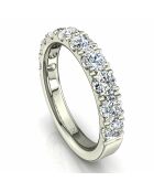 Synthetische diamanten van halve alliantie 1,30 karaat met 4 griffen Gabriela Witgoud