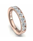 Halve alliantie 11 natuurlijke diamanten 1.30 karaat Antonia roségoud