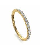 0.50 karaat ronde synthetische diamant alliantie Gabriela Yellow Gold