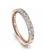Half Alliance 17 diamantes naturales de 0.60 quilates en oro rosa Antonia