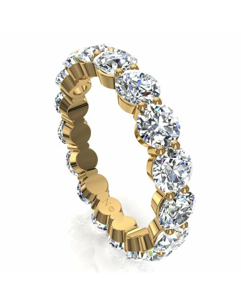 Alliance Daniela diamantes sintéticos redondos de 2.55 quilates Oro amarillo