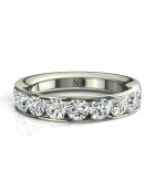 Halve alliantie 11 synthetische diamanten 1.30 karaat Antonia Witgoud