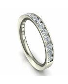 Halve alliantie 17 natuurlijke diamanten 0,60 karaat Antonia Witgoud