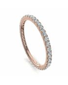 Ronde synthetische diamant van 0,50 karaat, alliantie Gabriela Rose Gold